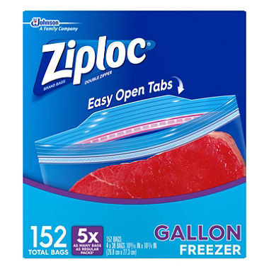 BAG ZIPLOCK FREEZER GAL 152/cs