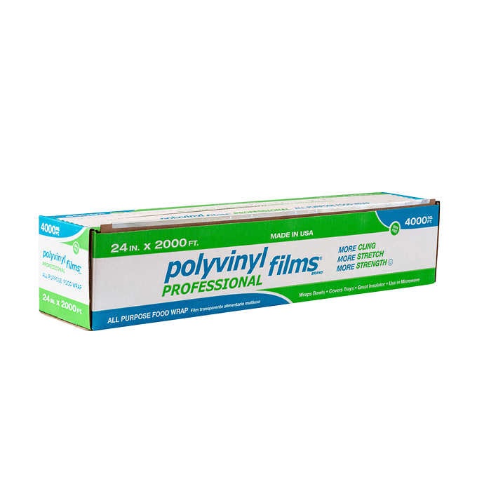 FILM WRAP 24&quot;X 2000 PS PS242 OR POLYVINYL WITH CUTTER 