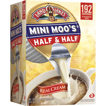 CREAMER HALF &amp; HALF 192CT MINI MOO LAND O&#39;LAKES 