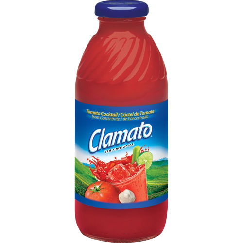 JUICE CLAMATO 12/16 OZ MOTT&#39;S GLASS BOTTLE