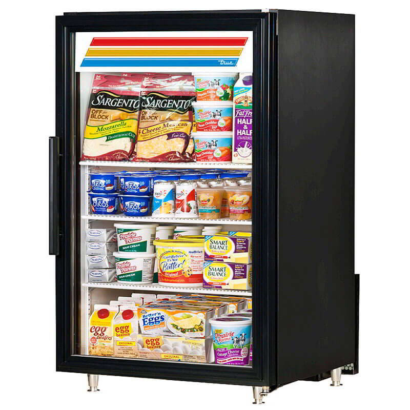 FREEZER COUNTER BLACK TRUE GDM-07F-HC-TSL01