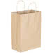 BAG NATURAL KRAFT MISSY W/HANDLE 1200110 250/CS 10&quot; x