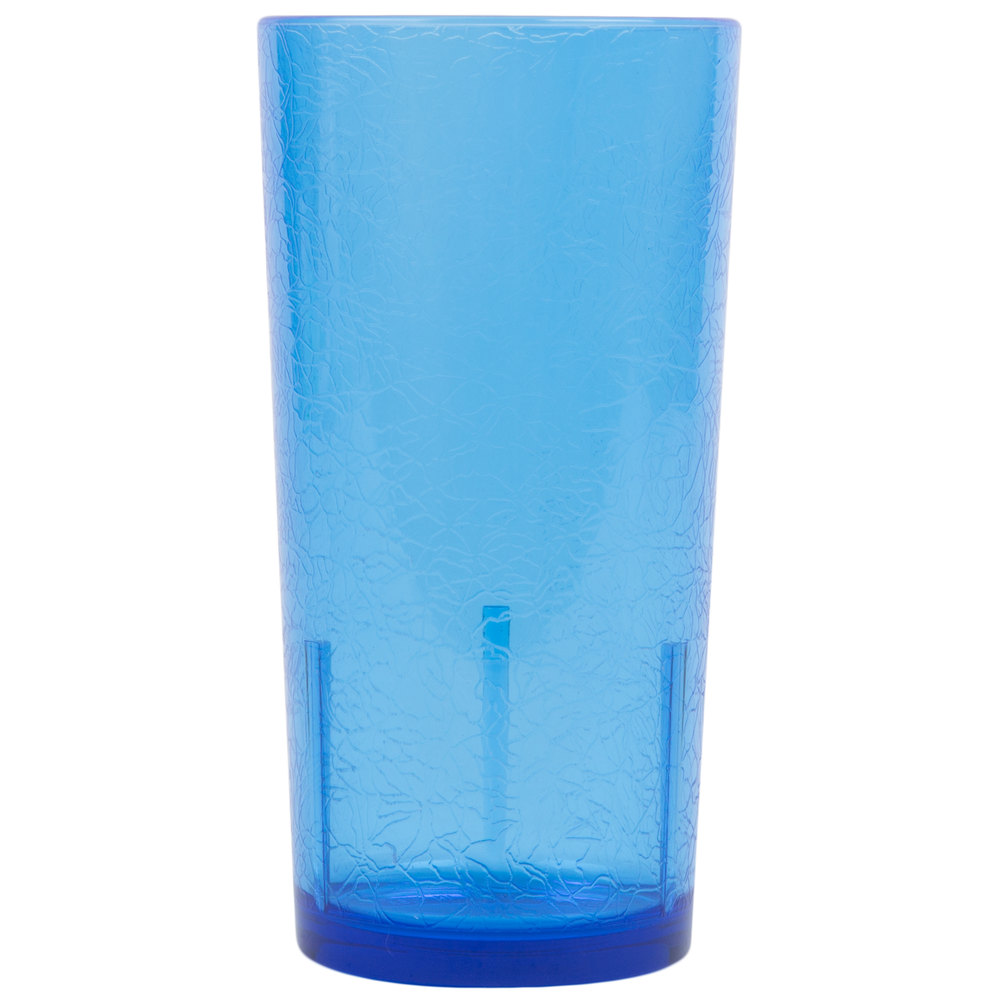 CUP TUMBLER SAPPHIRE 36CS/24 OZ BLUE CAMBRO D24608 CRACKLED