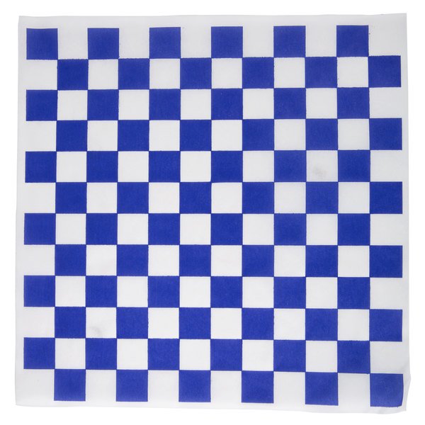 WRAP DELI BLUE/WHITE 12X12 CHECKERED 5000/CS