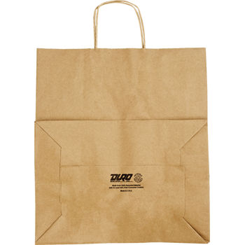BAG KRAFT #70 W/HANDLE 200CT 14X10X15.75 87145