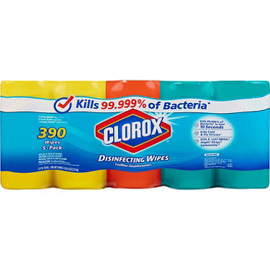 CLOROX DISINFECTING WIPES 5/PACK OR BY THE EACH