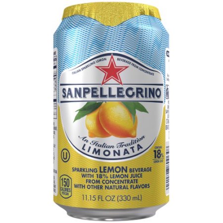 WATER LIMONATA 24/330ML (11.15FLOZ) CANS (LEMON) SAN