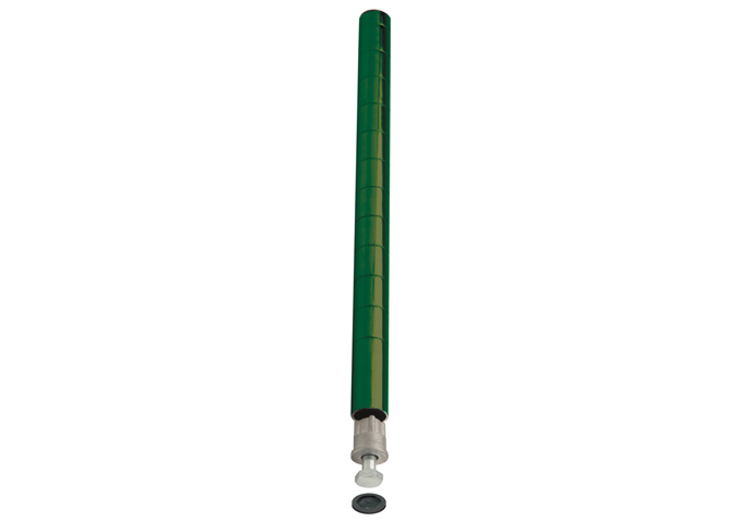 POST WIRE SHELF 72&quot; GREEN EPOXY COATED WINCO VEX-72P