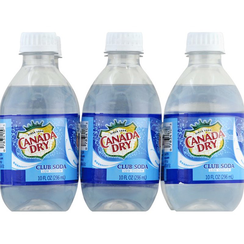 SODA CLUB CANADA DRY 24/10oz PLASTIC BOTTLES