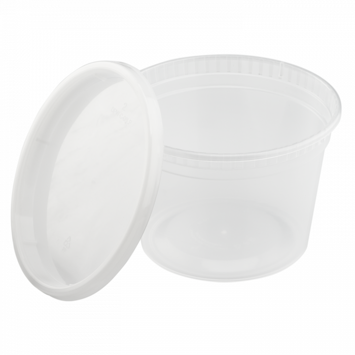 CONTAINER DELI W/LIDS 240/16oz EHDC-16C EMPRESS/KARAT ROUND