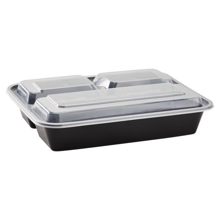CONTAINER BLACK FOOD 32oz KARAT IM-FC1032B-3C