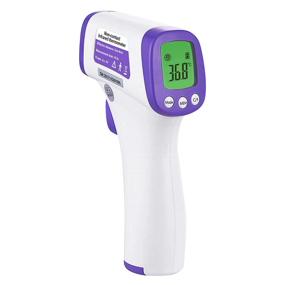 THERMOMETER INFRARED FOREHEAD GS-T100a Batteries not