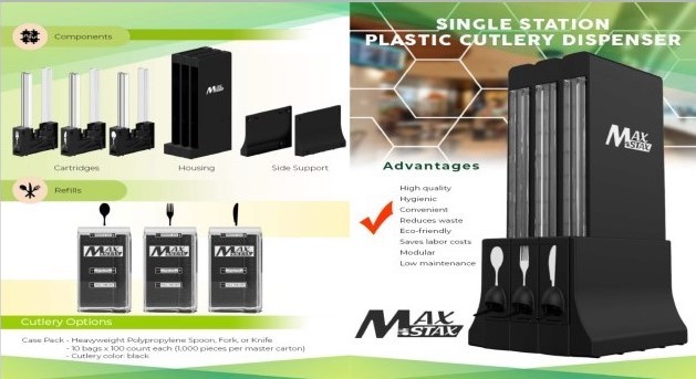 Product 2644: DISPENSER CUTLERY MAXSTAX