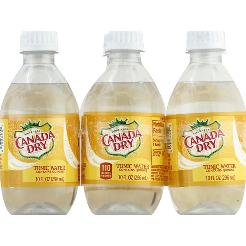 TONIC CANADA DRY 24/10oz  PLASTIC BOTTLE