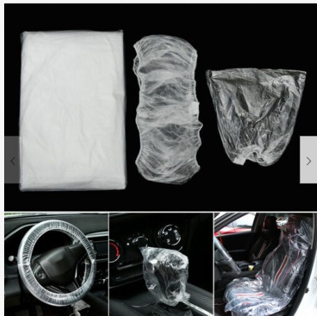 VALET COVER SET 3-PIECE  DISPOSABLE STEERING WHEEL